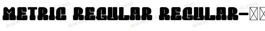Metric regular regular字体转换